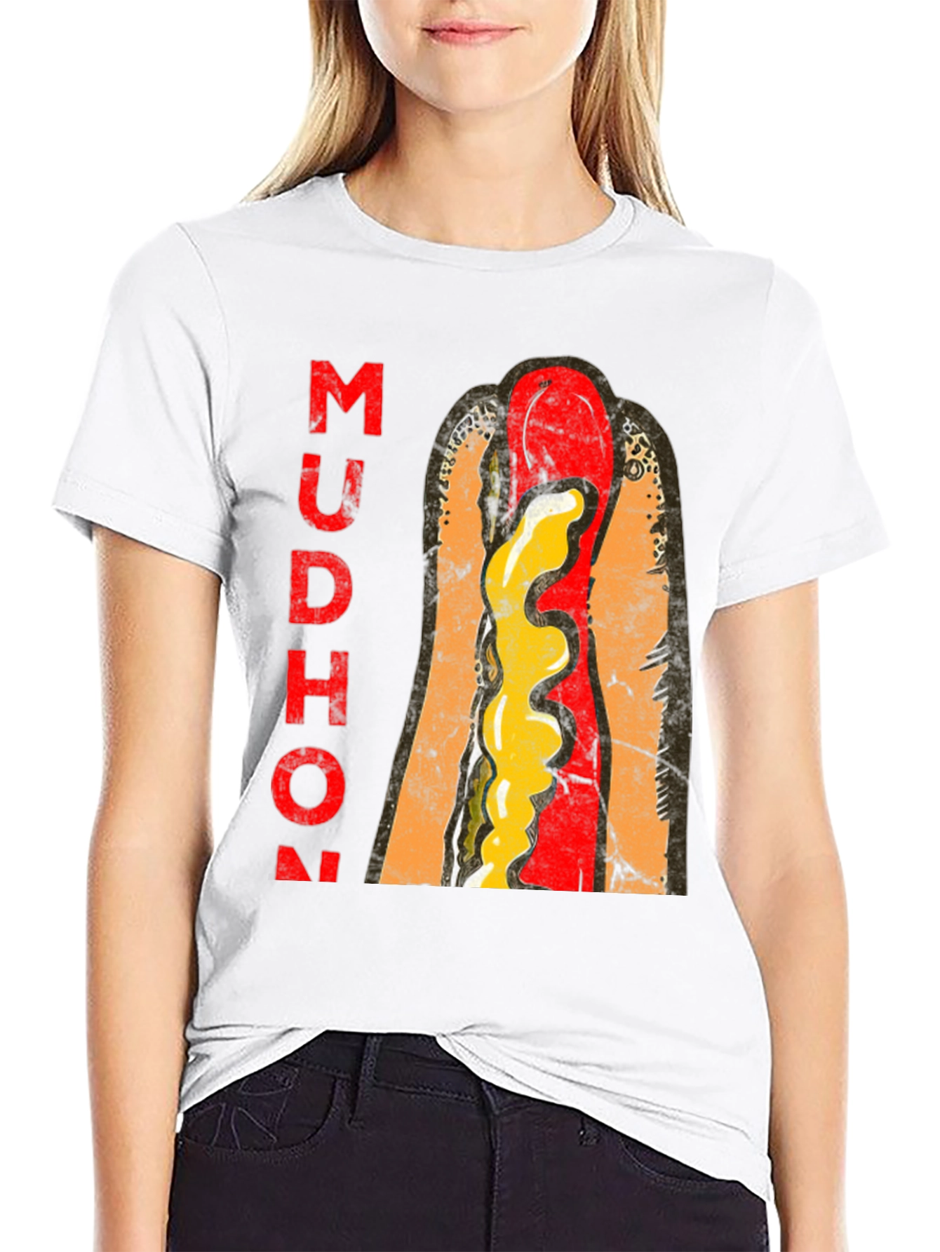 Mudhon Graphic T-Shirt - Hotdog Design