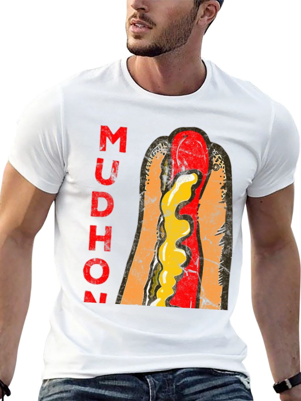 Mudhon Graphic T-Shirt - Hotdog Design