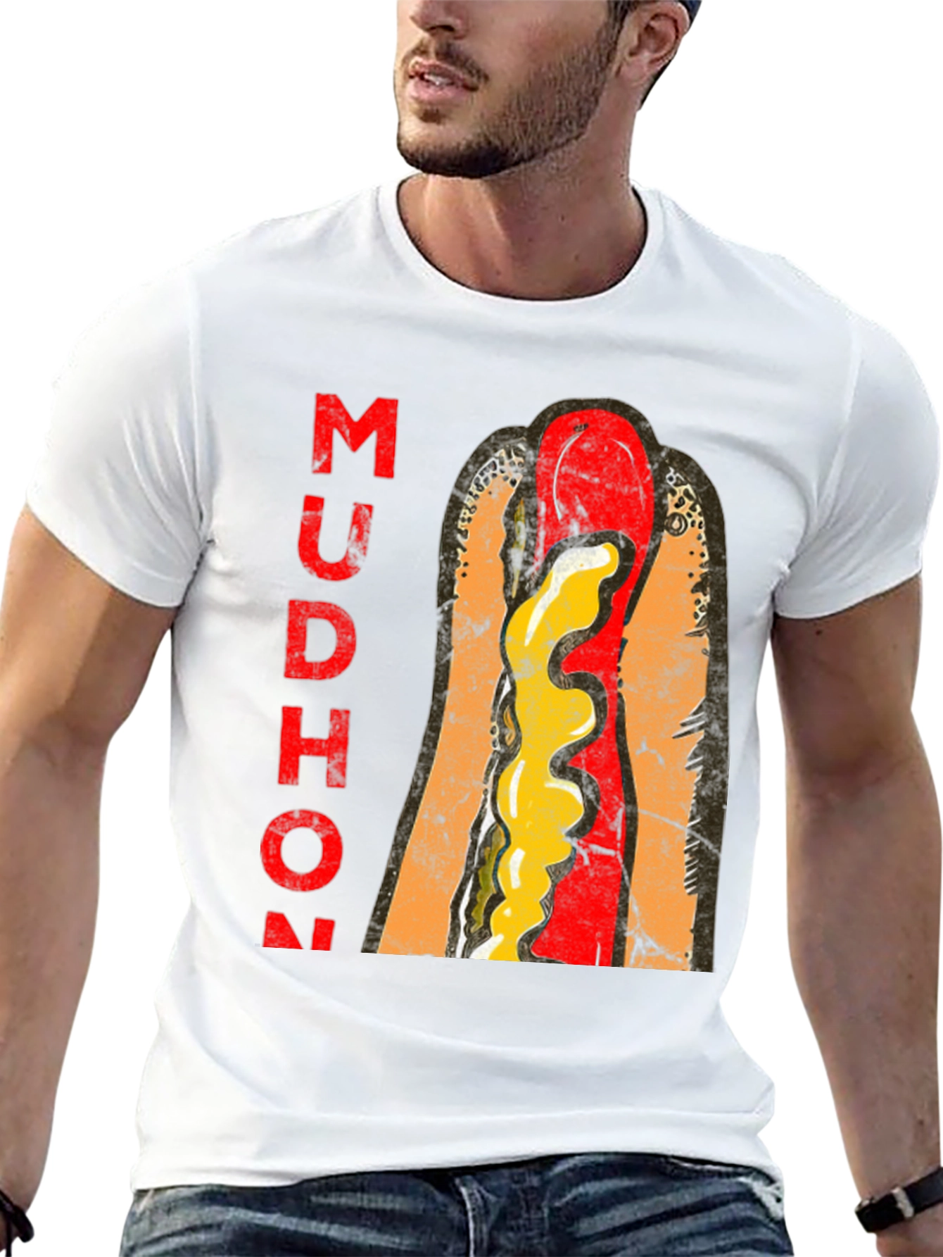 Mudhon Graphic T-Shirt - Hotdog Design
