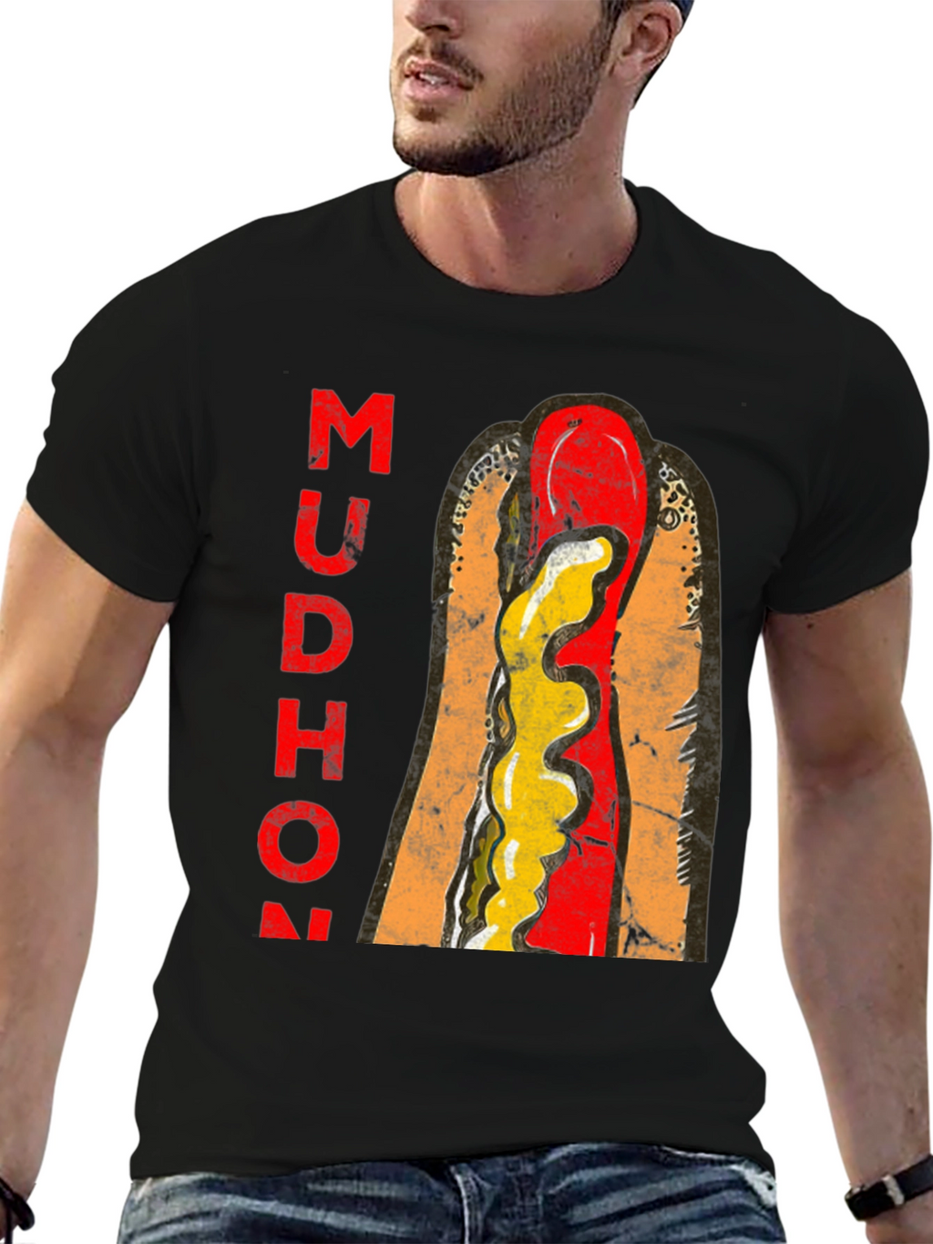 Mudhon Graphic T-Shirt - Hotdog Design