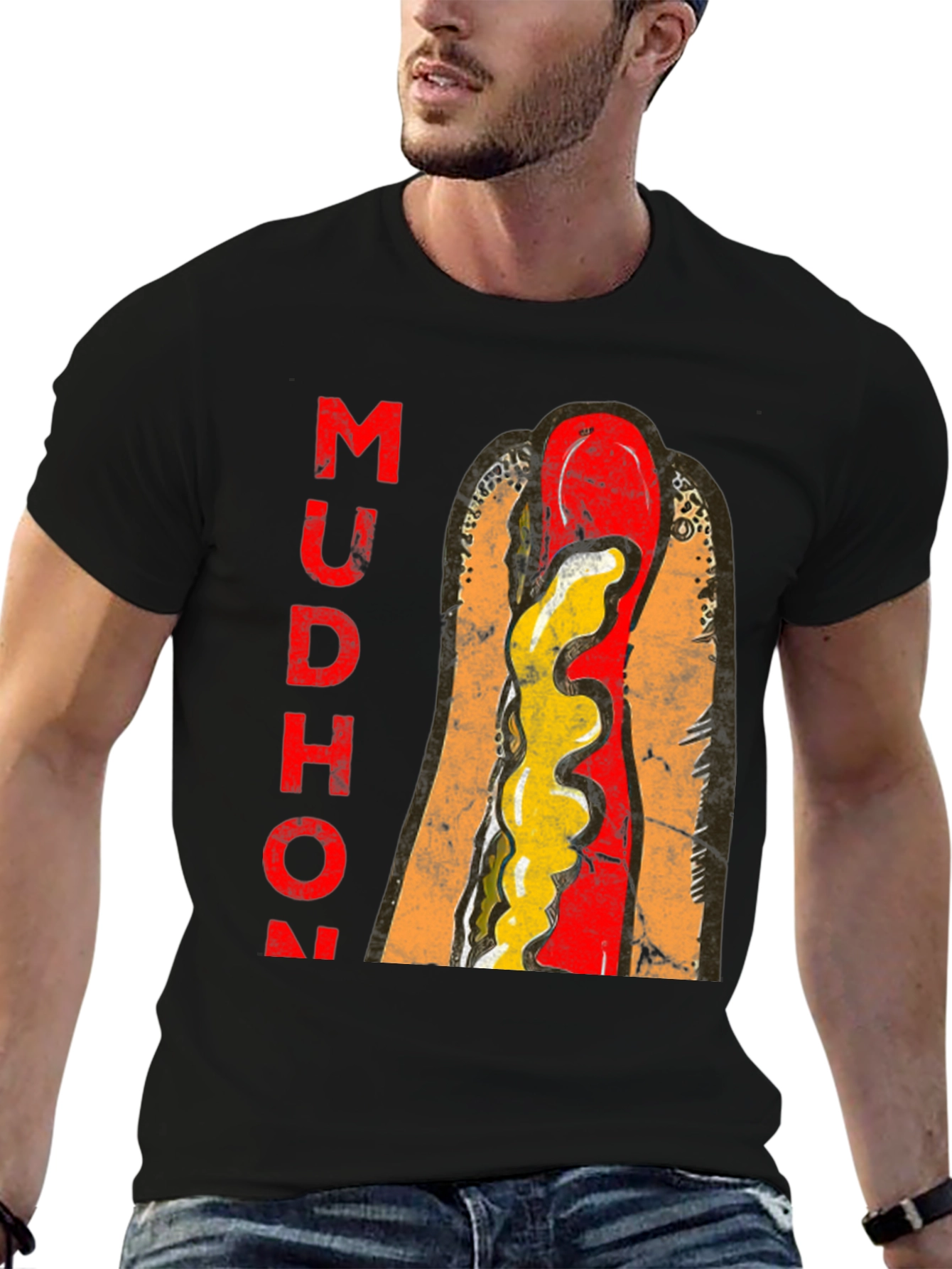 Mudhon Graphic T-Shirt - Hotdog Design