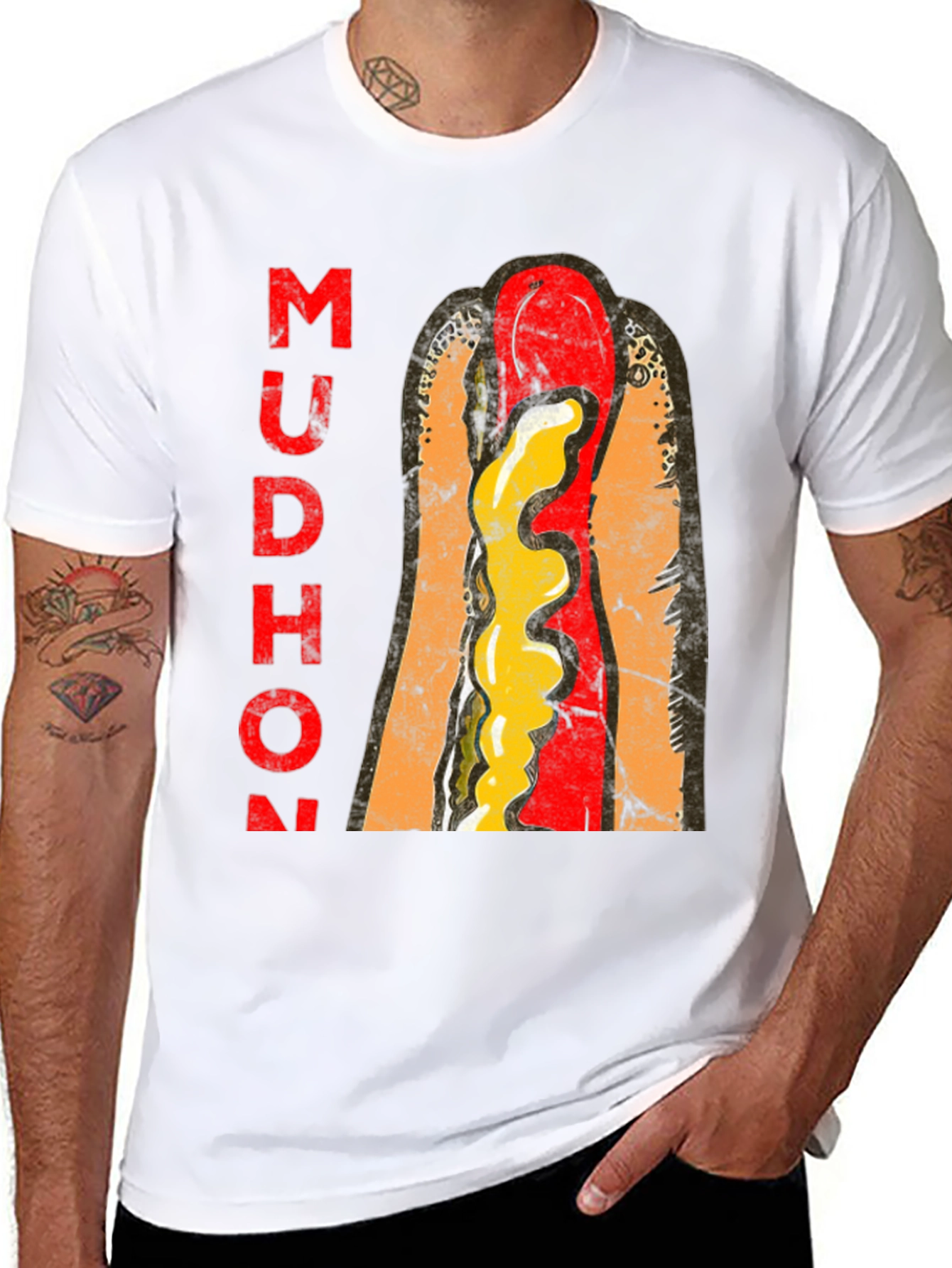 Mudhon Graphic T-Shirt - Hotdog Design