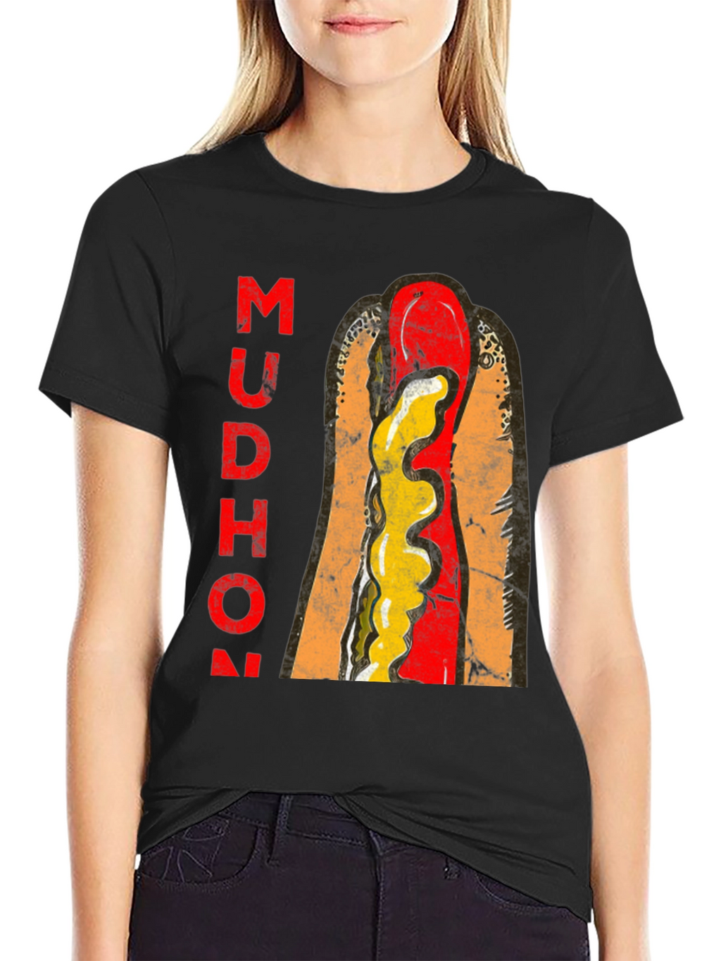 Mudhon Graphic T-Shirt - Hotdog Design