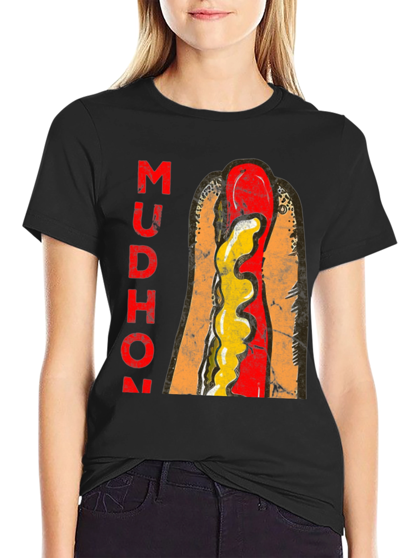 Mudhon Graphic T-Shirt - Hotdog Design