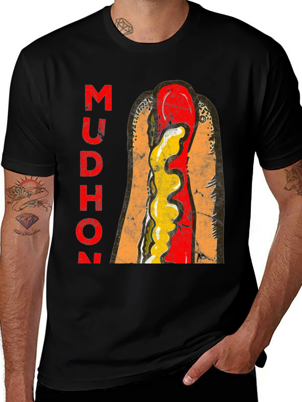 Mudhon Graphic T-Shirt - Hotdog Design