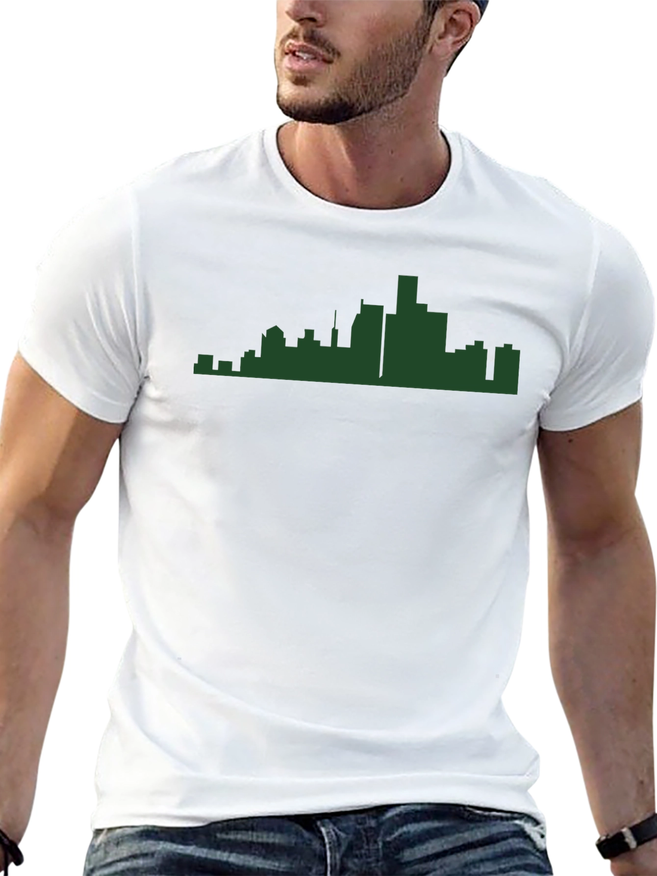 Cityscape Silhouette Tee - Modern Urban Style