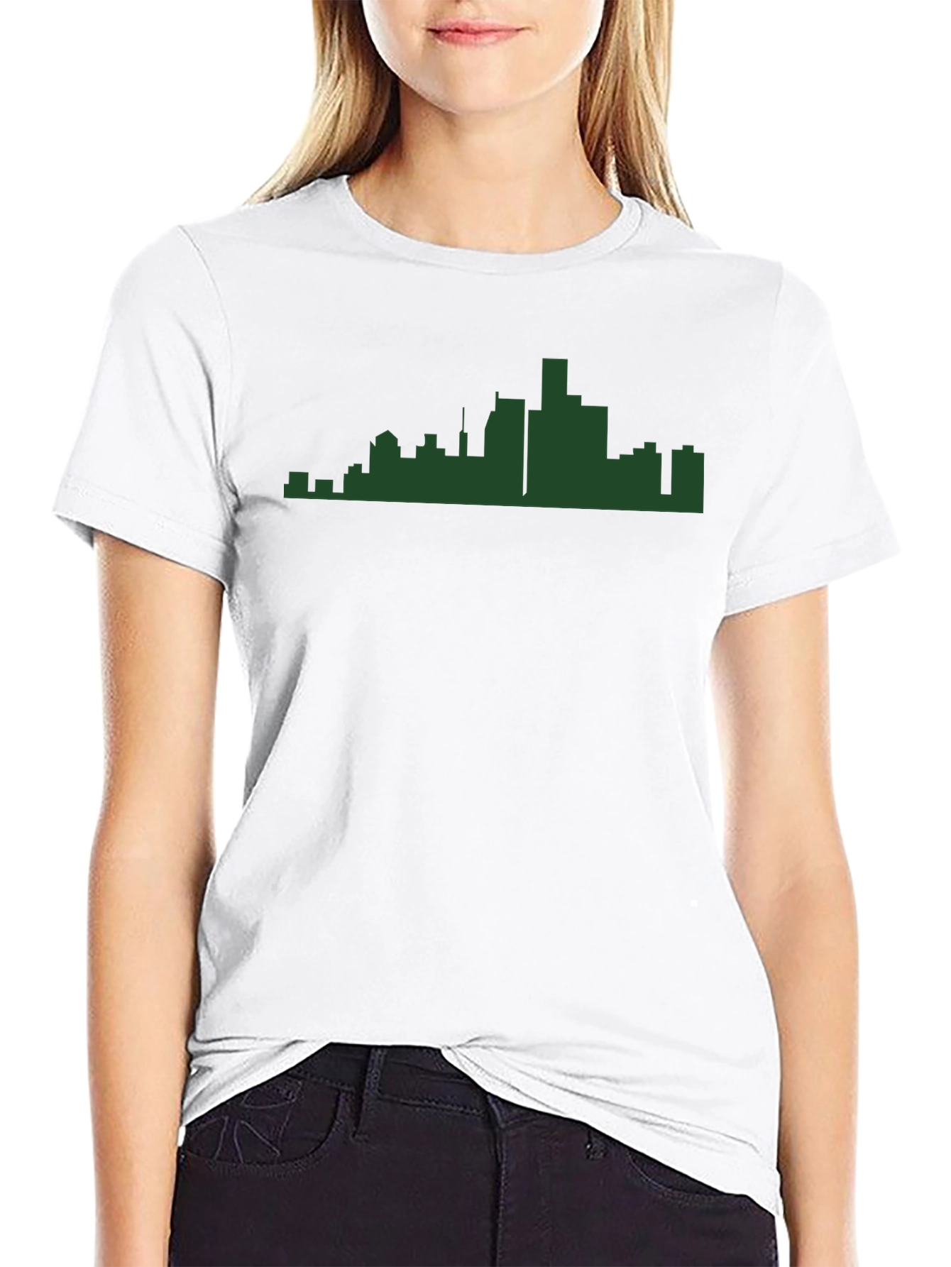 Cityscape Silhouette Tee - Modern Urban Style