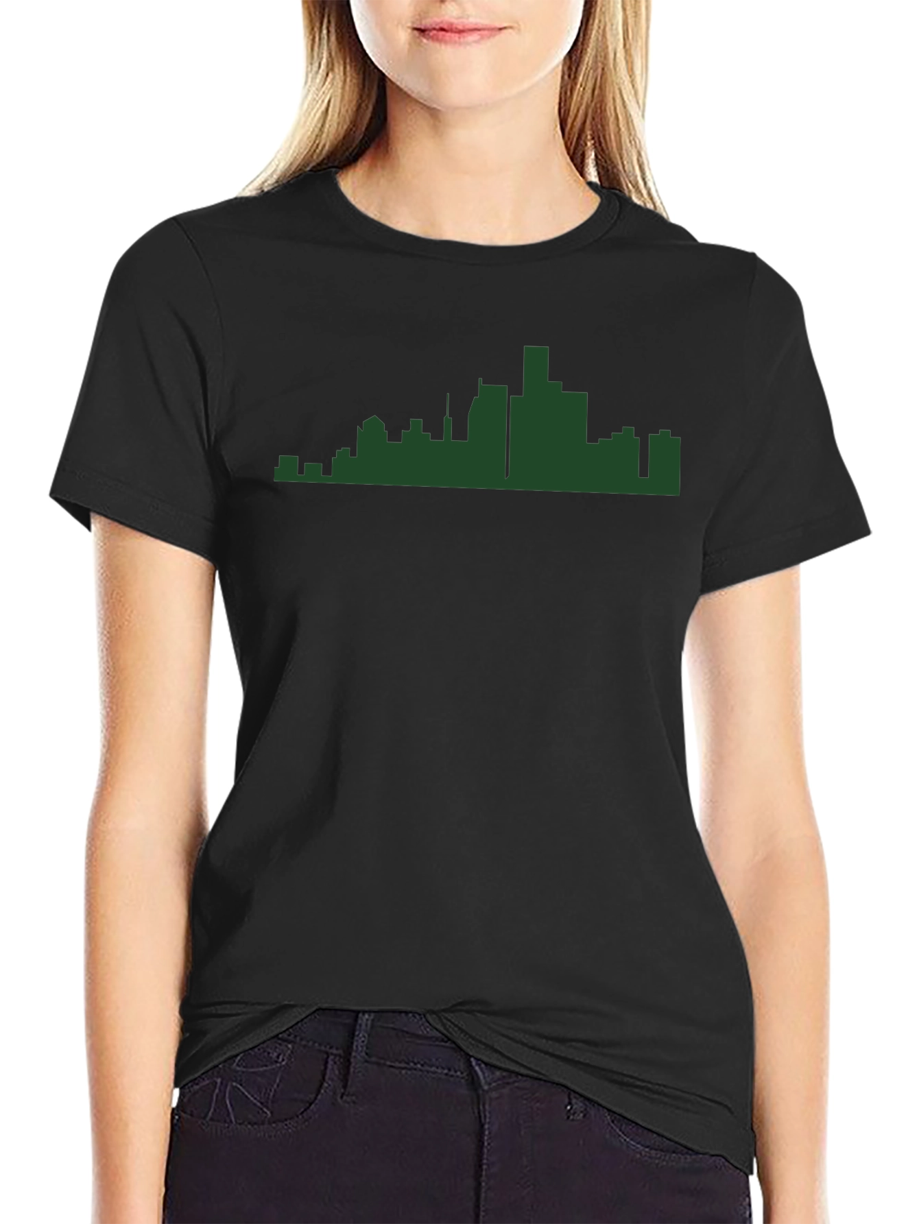 Cityscape Silhouette Tee - Modern Urban Style