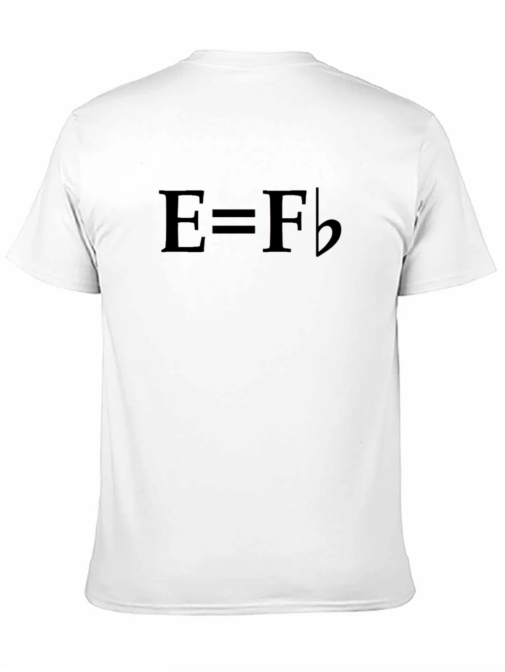 E=F Flat Black Music Theory T-Shirt
