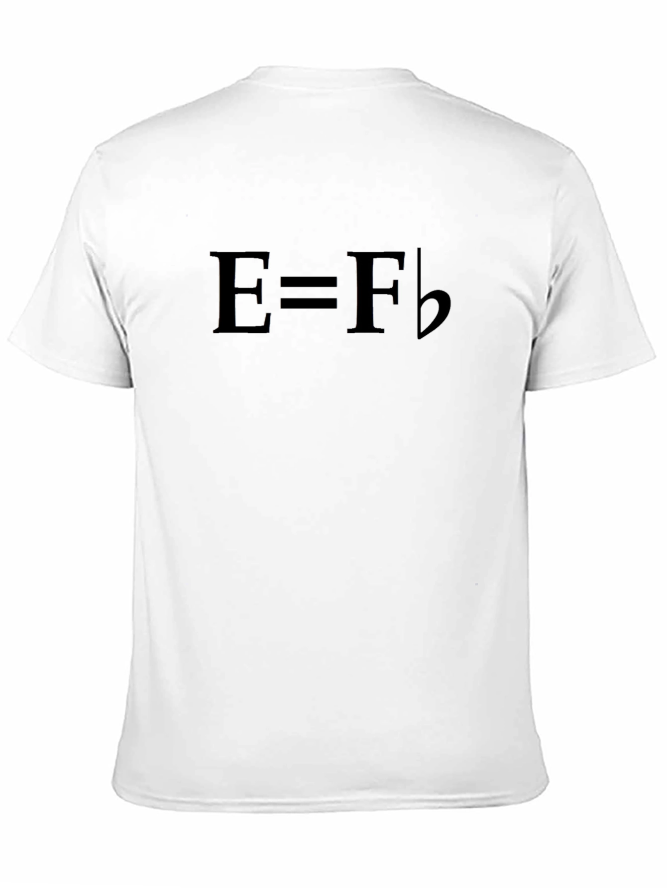 E=F Flat Black Music Theory T-Shirt