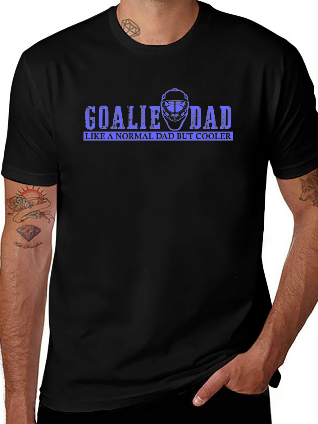 Goalie Dad Graphic T-Shirt - Hockey Dad Tee
