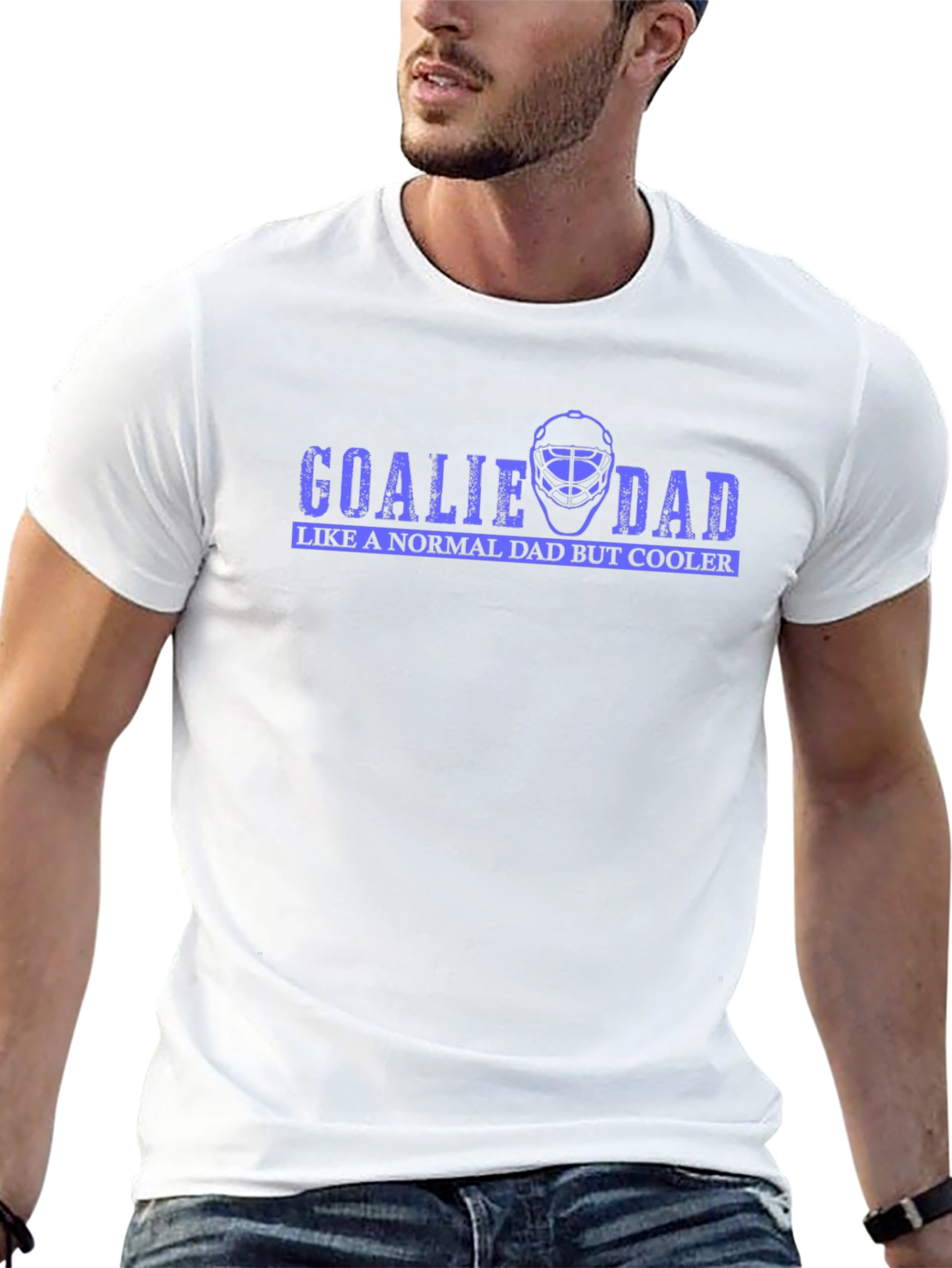 Goalie Dad Graphic T-Shirt - Hockey Dad Tee