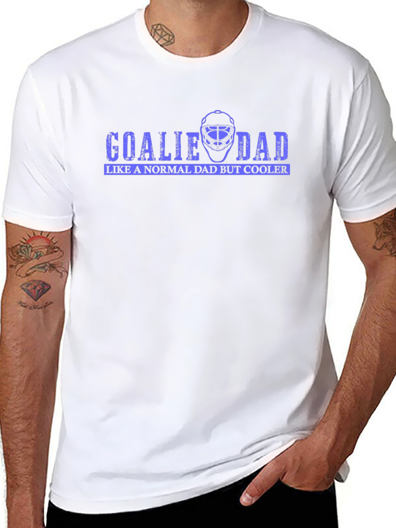 Goalie Dad Graphic T-Shirt - Hockey Dad Tee