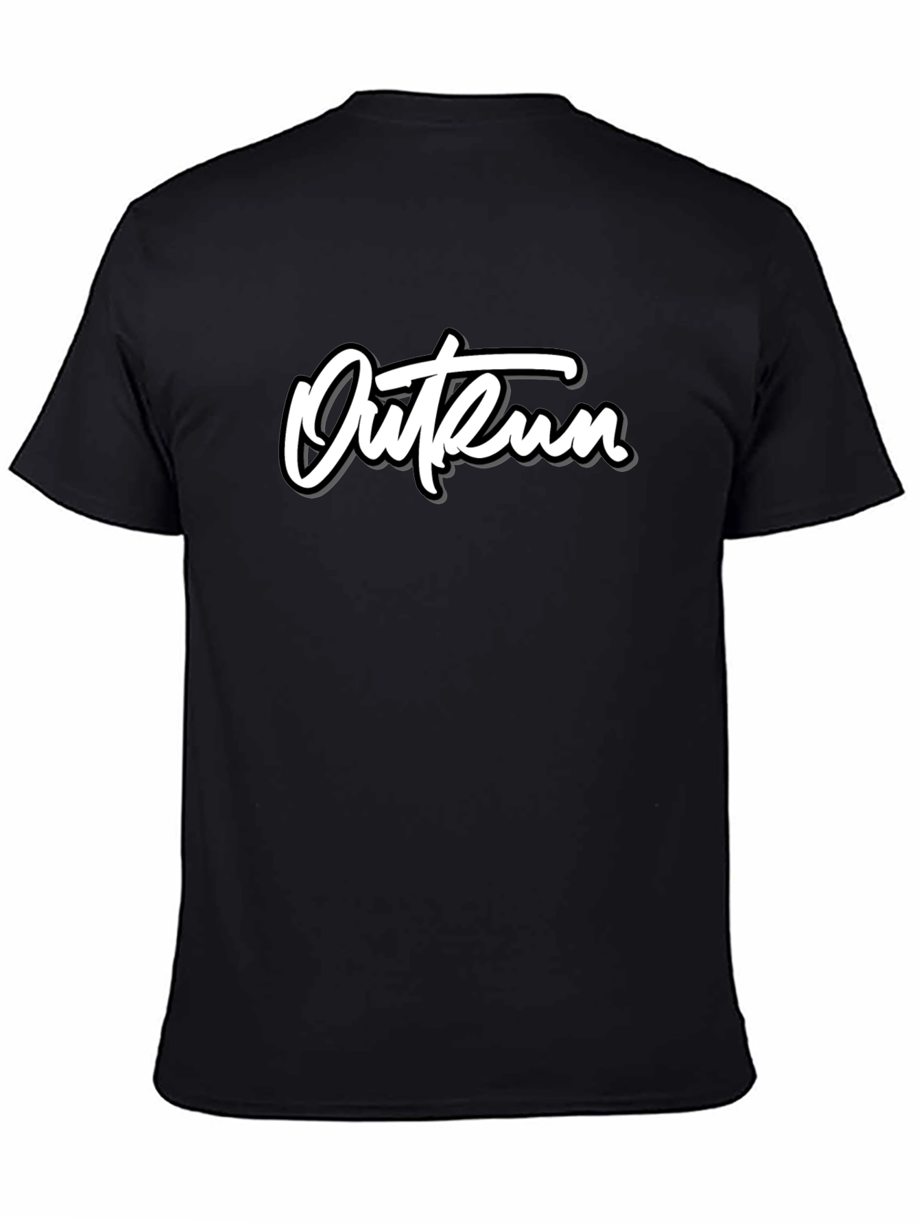 Outrun Graphic Tee - Black Short Sleeve Shirt