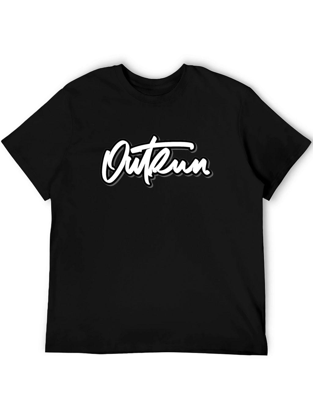Outrun Graphic Tee - Black Short Sleeve Shirt