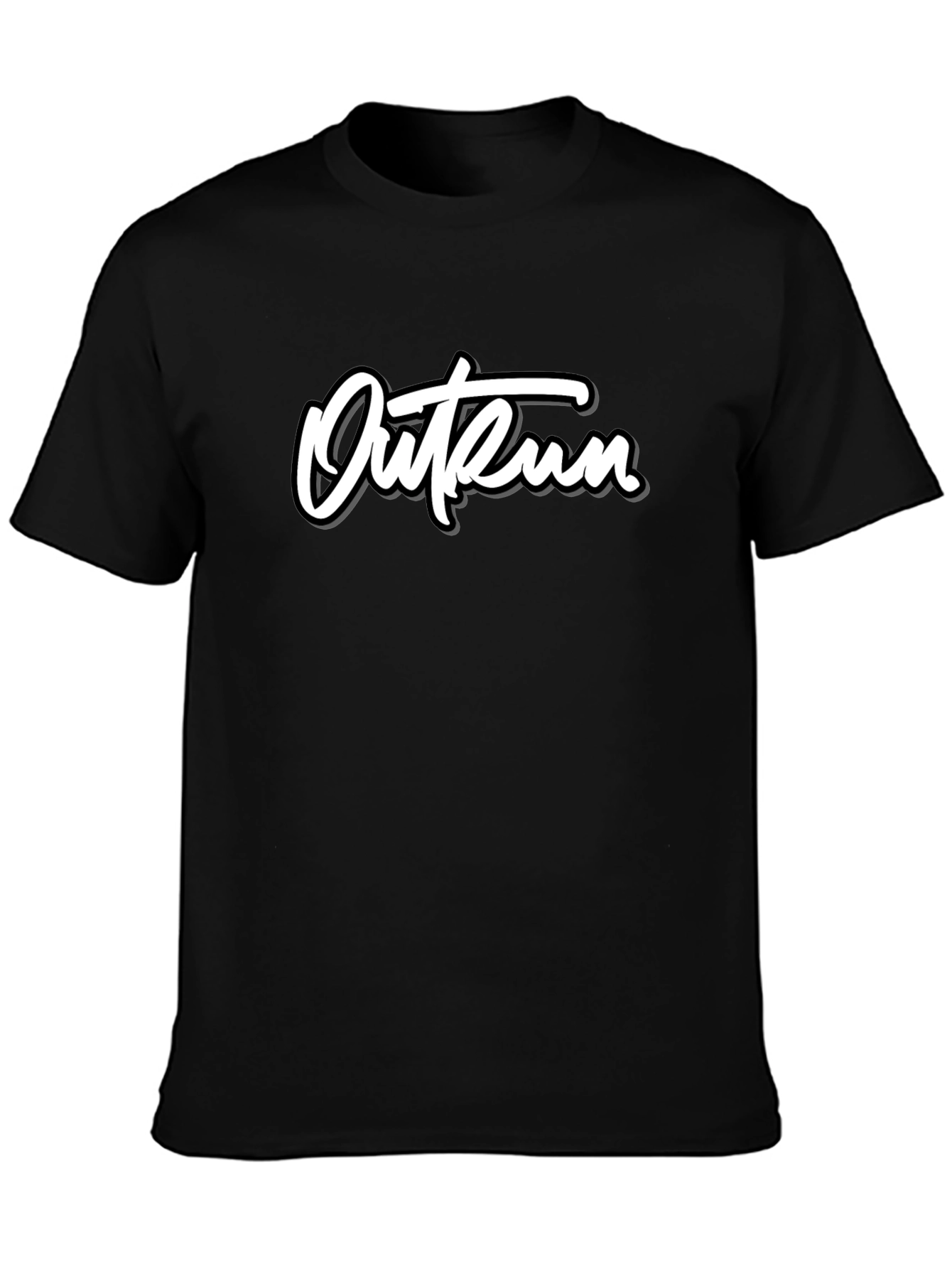 Outrun Graphic Tee - Black Short Sleeve Shirt