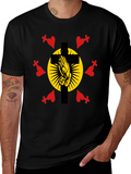 Praying Hands Cross Graphic T-Shirt
