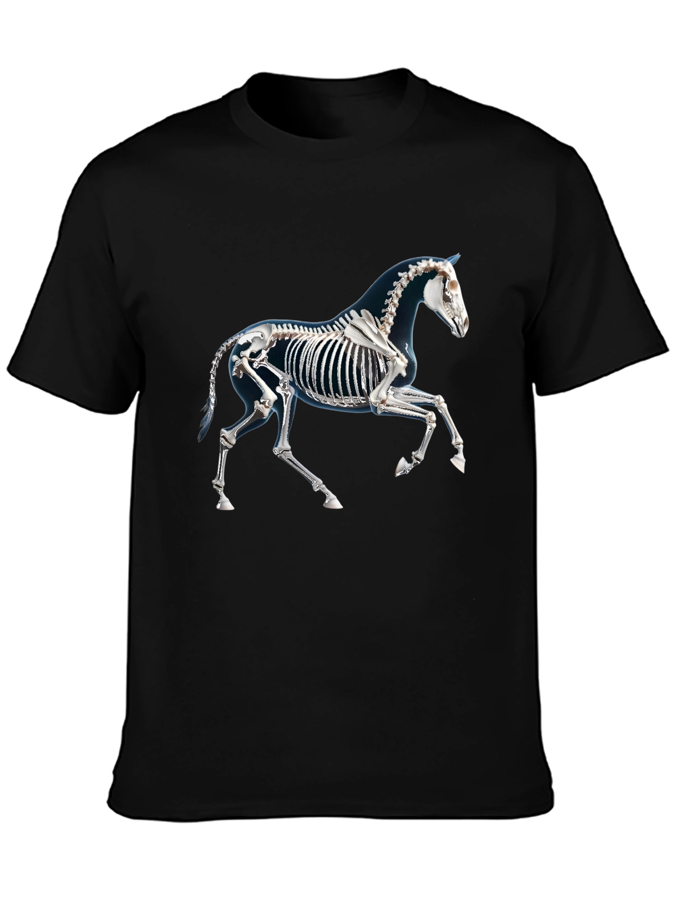 Horse Skeleton Graphic T-Shirt