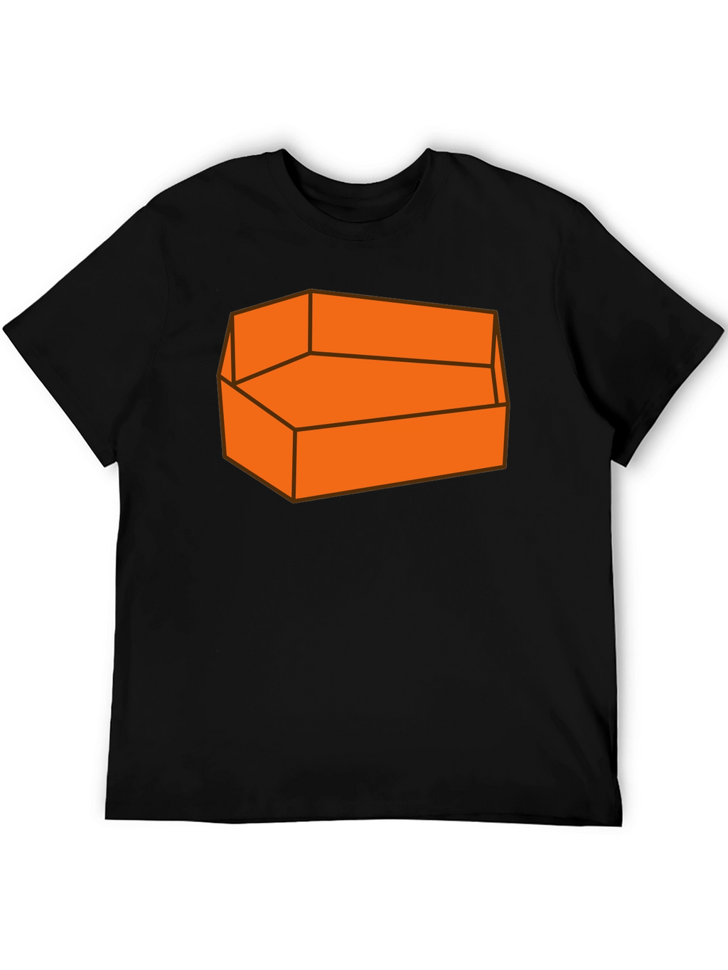 Orange Couch T-Shirt - Comfortable Graphic Tee