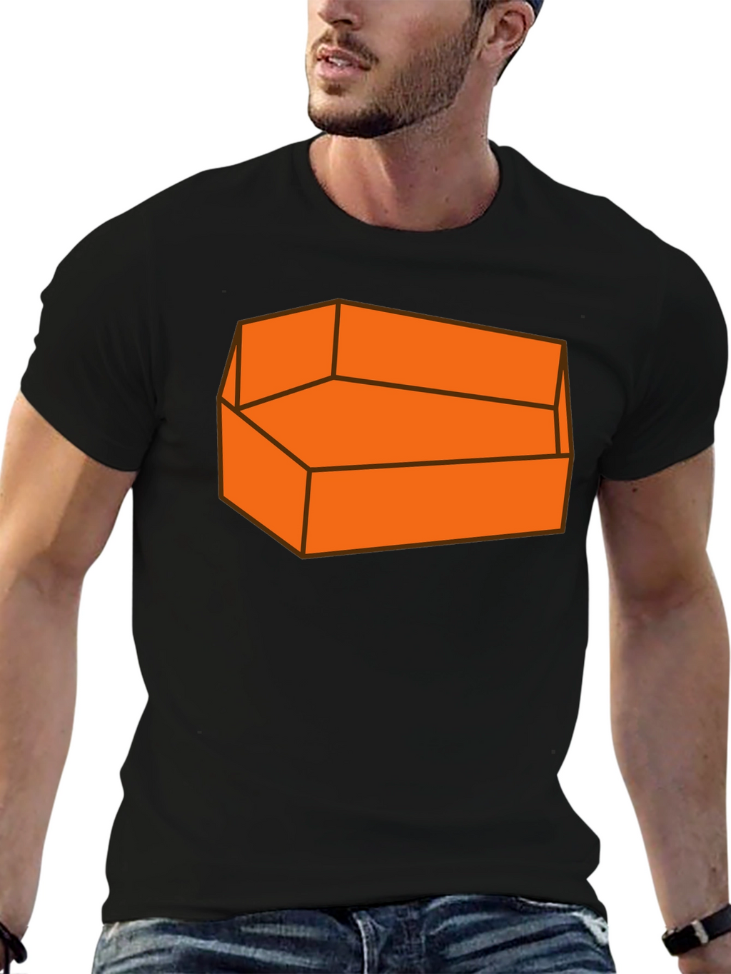 Orange Couch T-Shirt - Comfortable Graphic Tee