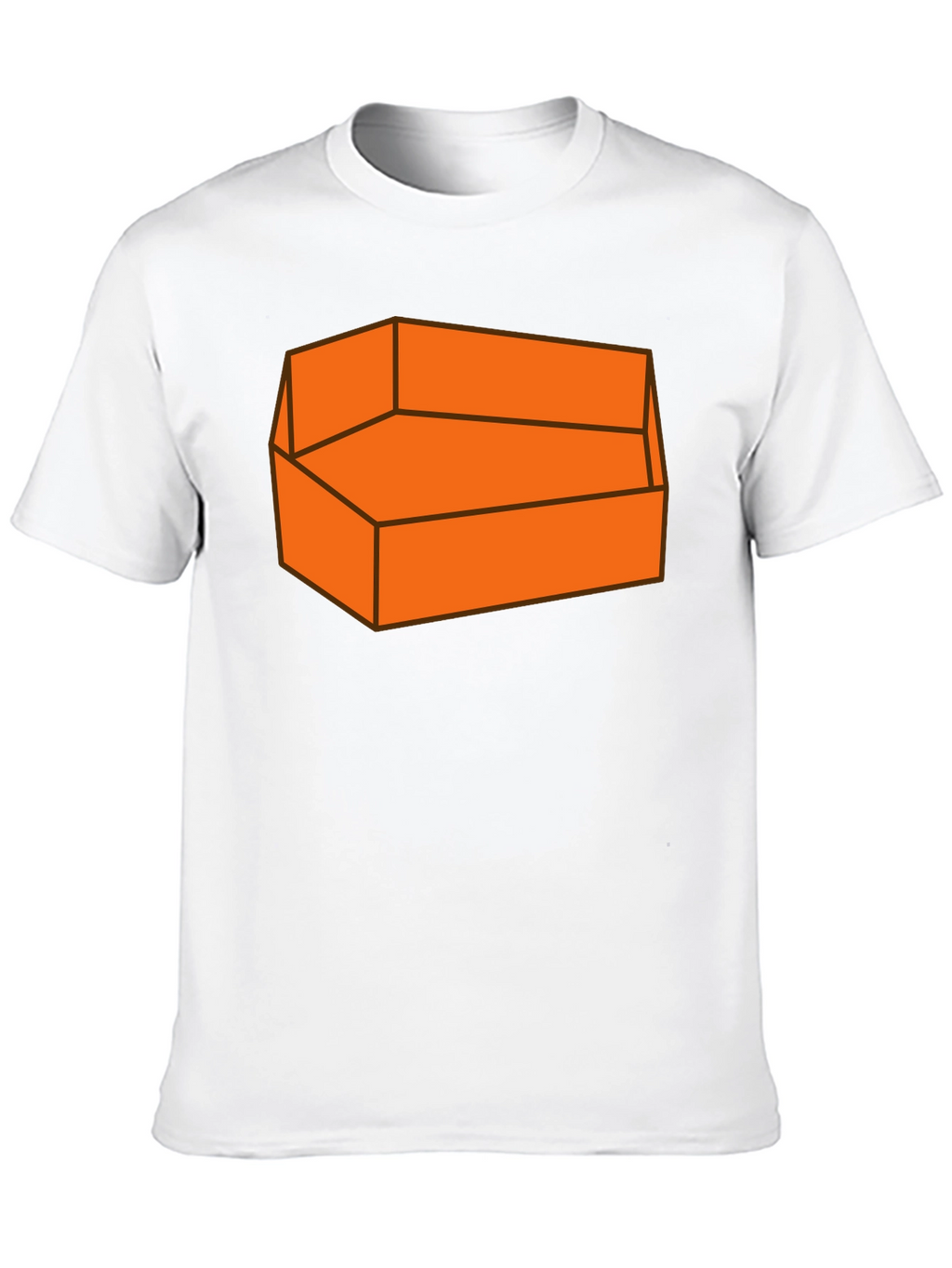 Orange Couch T-Shirt - Comfortable Graphic Tee