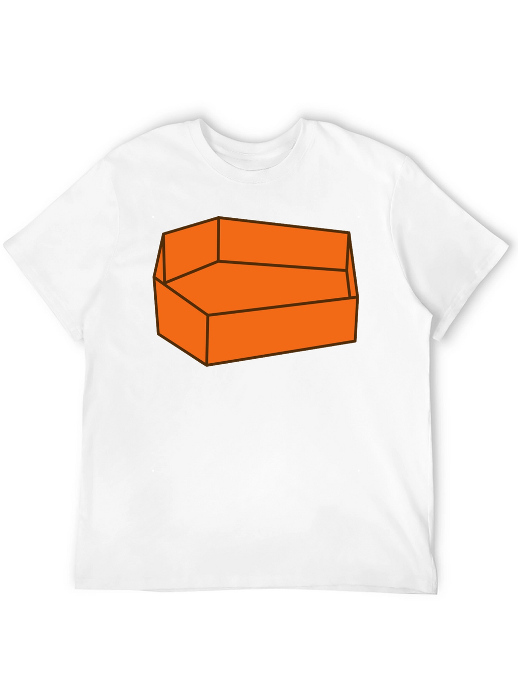 Orange Couch T-Shirt - Comfortable Graphic Tee