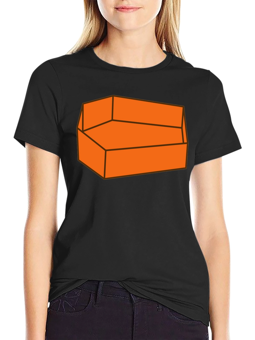Orange Couch T-Shirt - Comfortable Graphic Tee