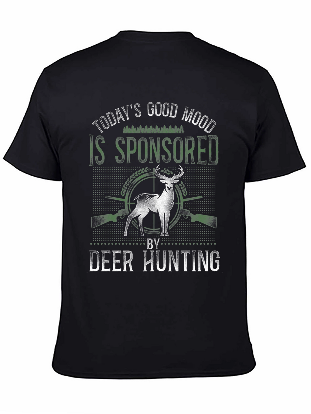 Deer Hunting Sponsored Good Mood Graphic Tee