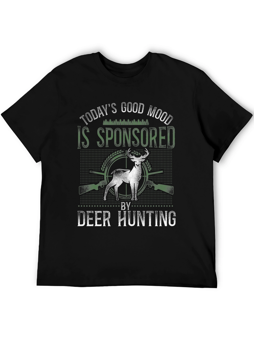 Deer Hunting Sponsored Good Mood Graphic Tee