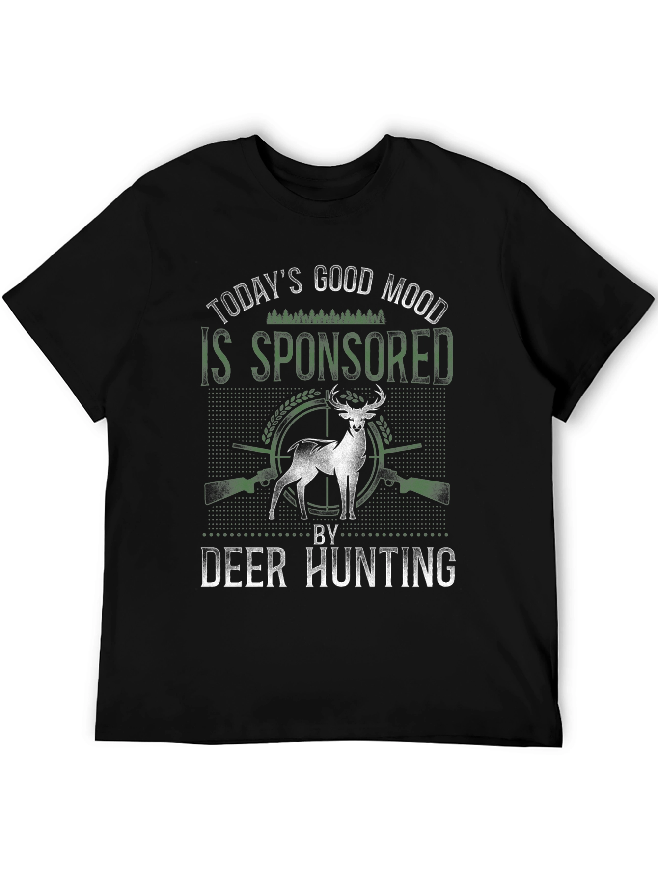 Deer Hunting Sponsored Good Mood Graphic Tee
