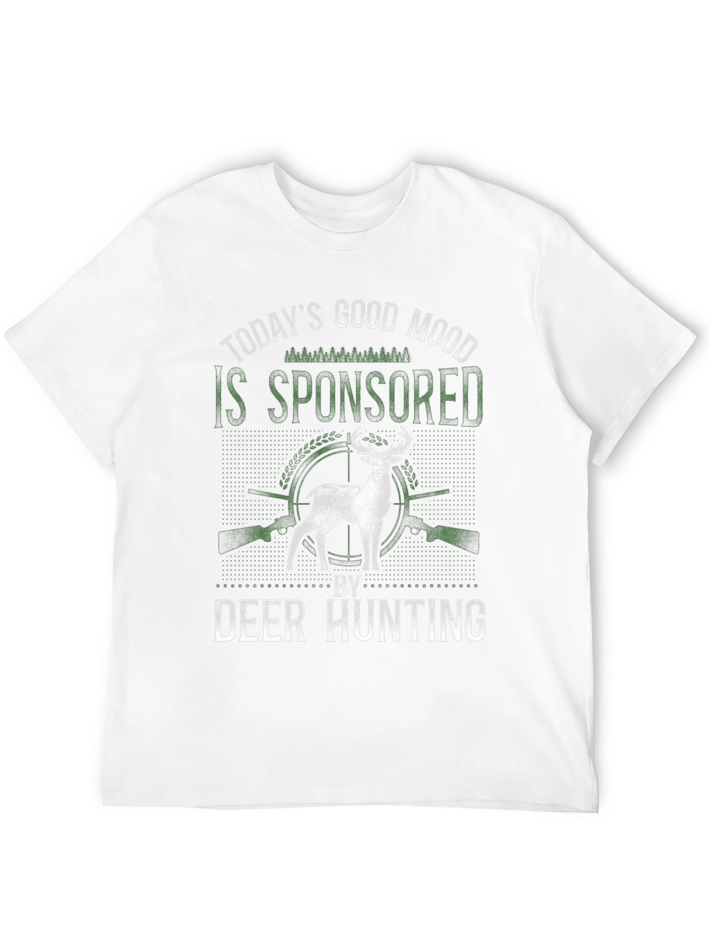 Deer Hunting Sponsored Good Mood Graphic Tee