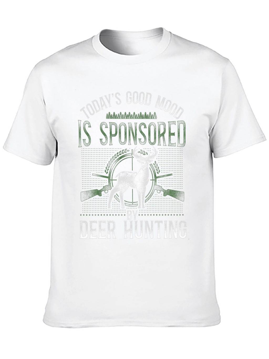 Deer Hunting Sponsored Good Mood Graphic Tee