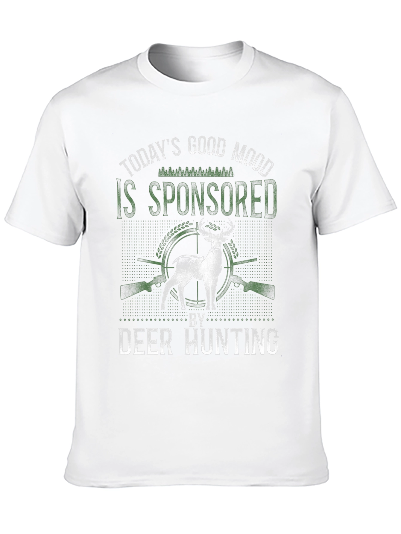 Deer Hunting Sponsored Good Mood Graphic Tee