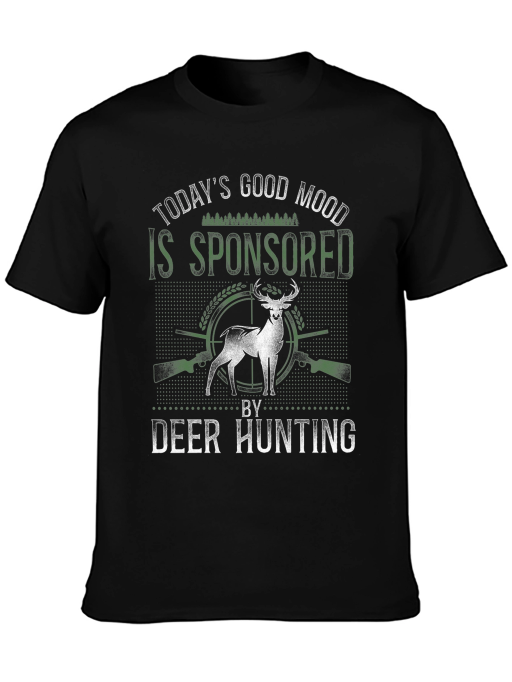 Deer Hunting Sponsored Good Mood Graphic Tee