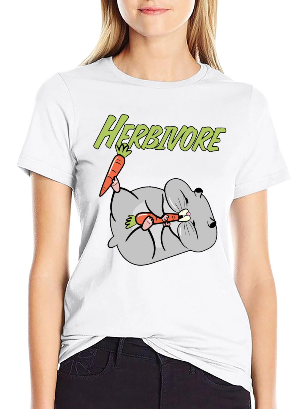 Herbivore Rabbit Carrot Graphic T-Shirt