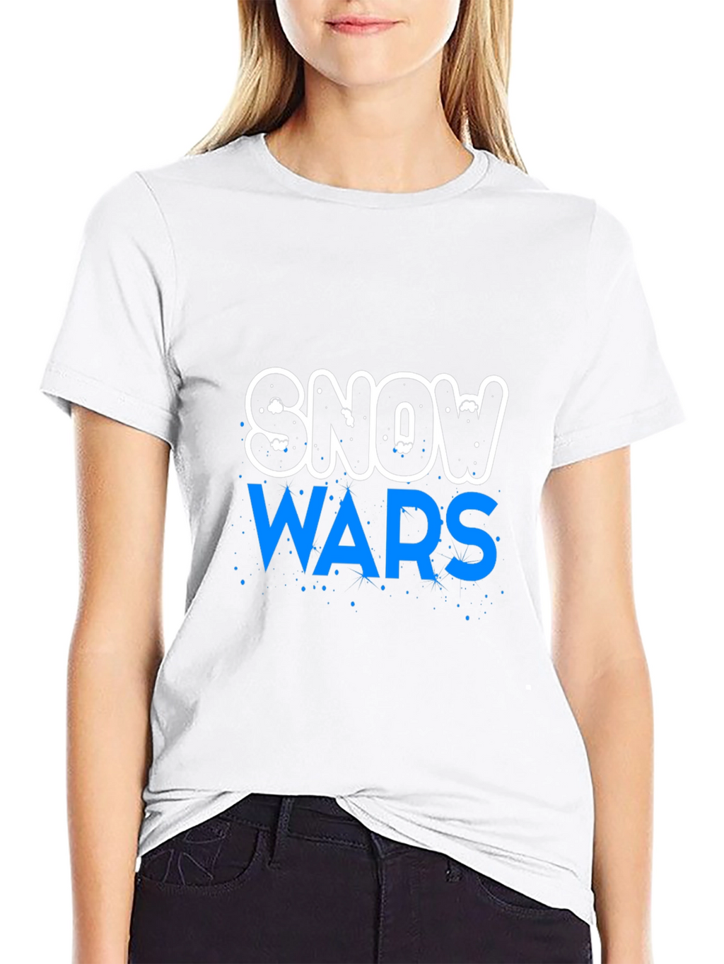 Snow Wars Graphic Print T-Shirt