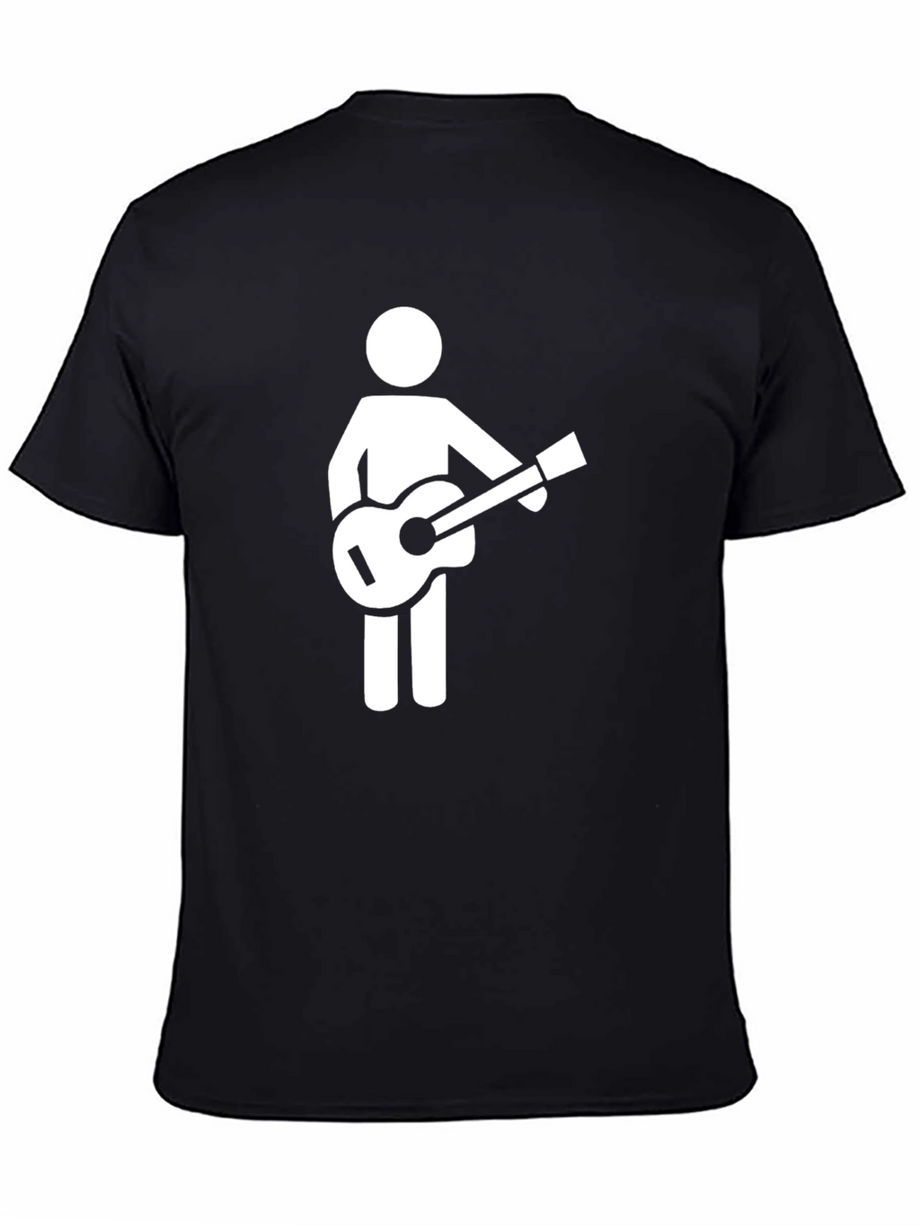 Guitar Player Graphic T-Shirt - Black
