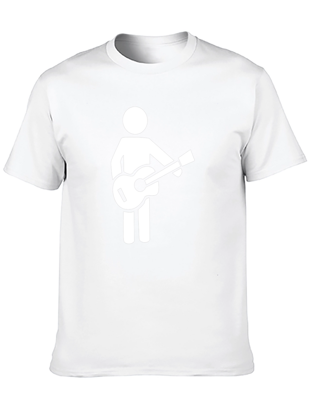 Guitar Player Graphic T-Shirt - Black