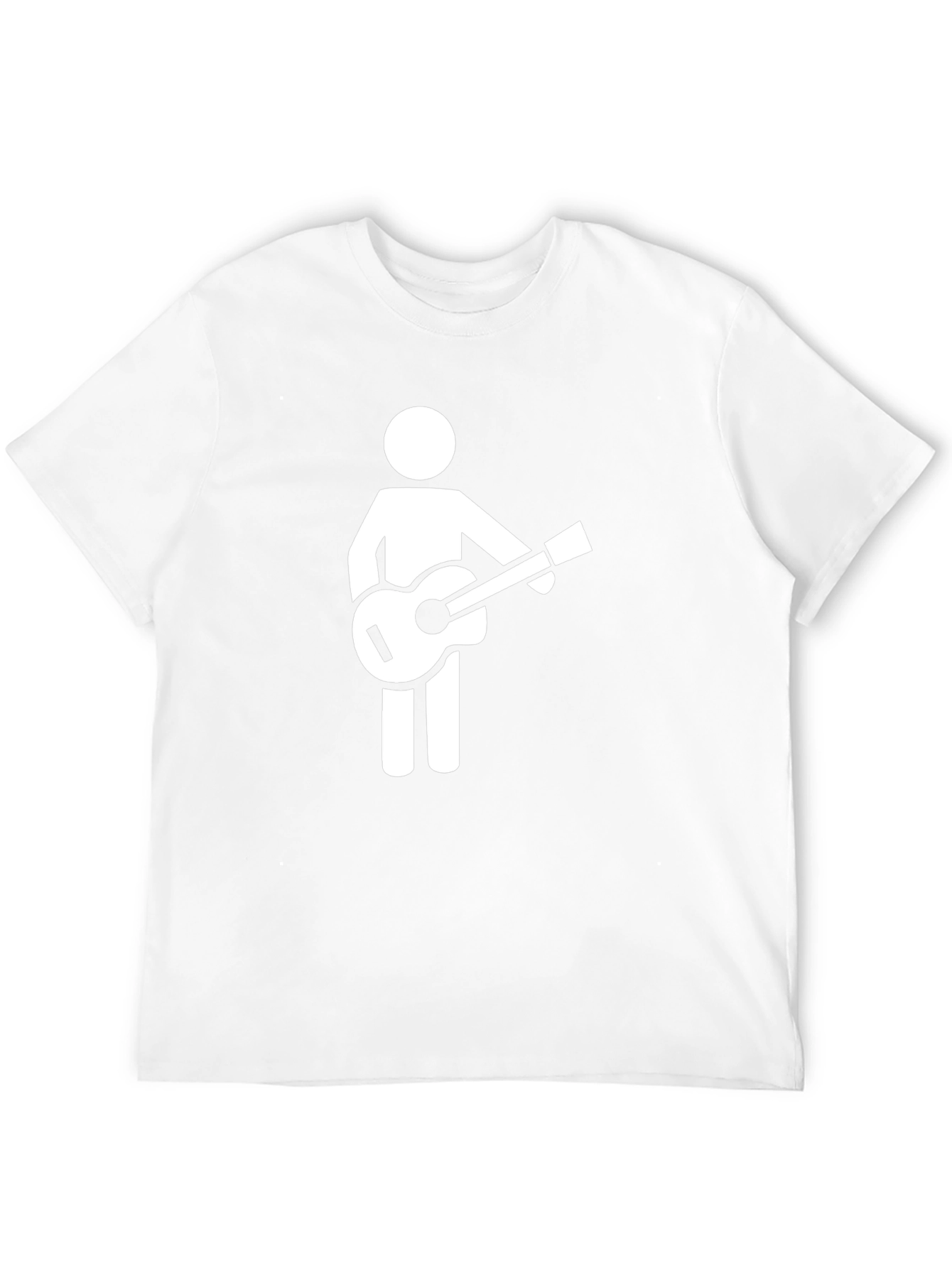 Guitar Player Graphic T-Shirt - Black