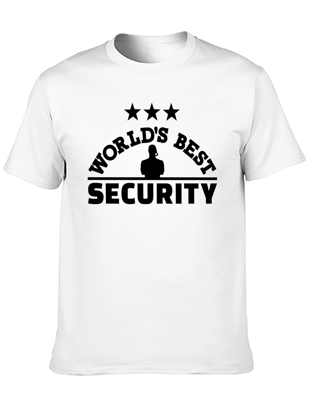 Worlds Best Security Black T-Shirt