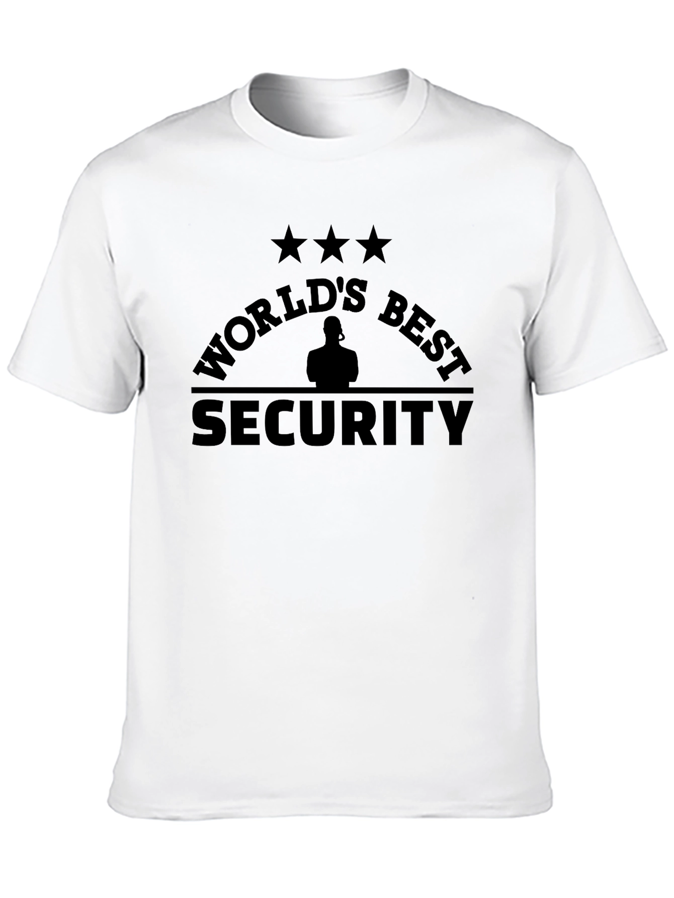 Worlds Best Security Black T-Shirt