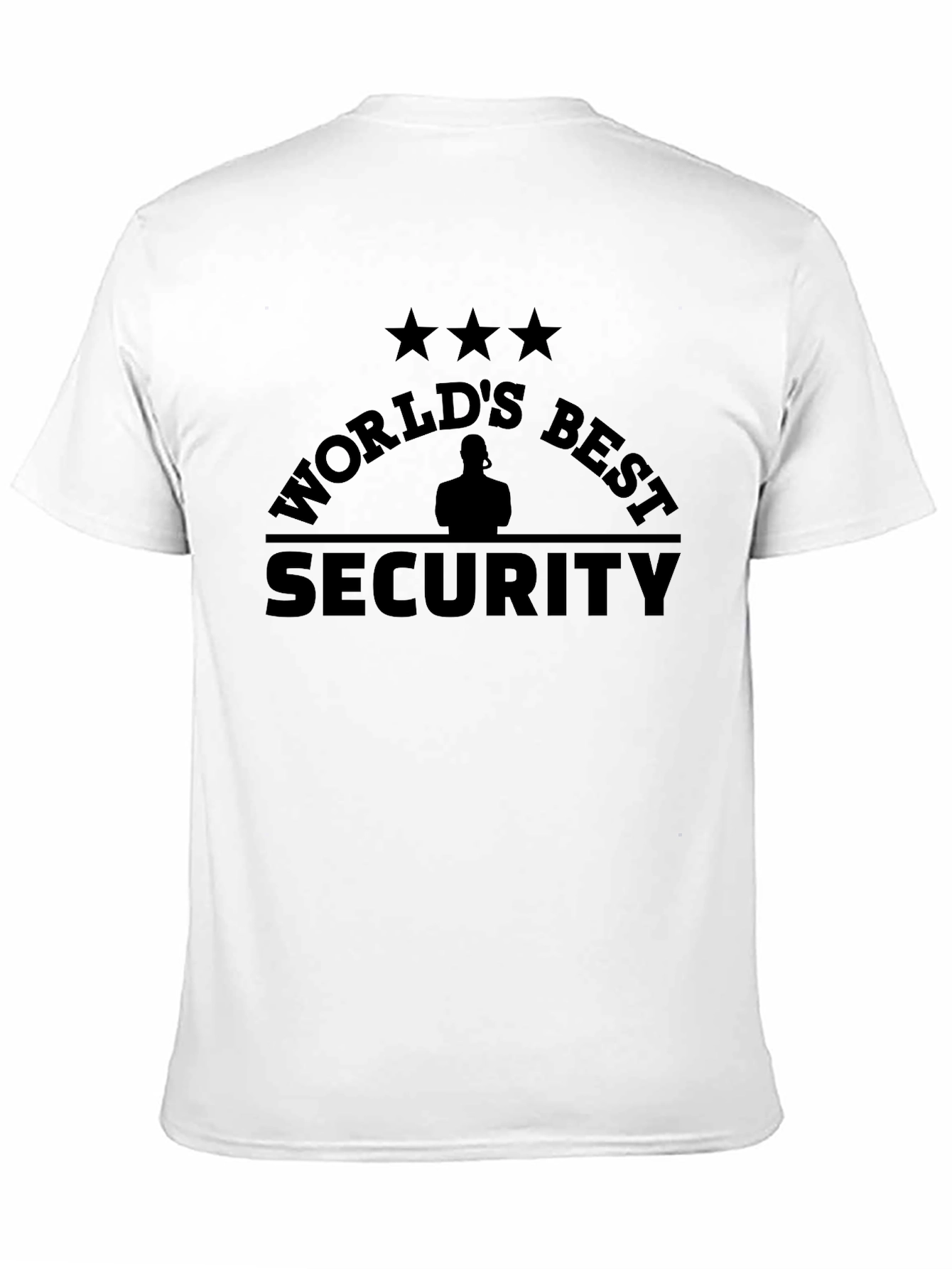 Worlds Best Security Black T-Shirt