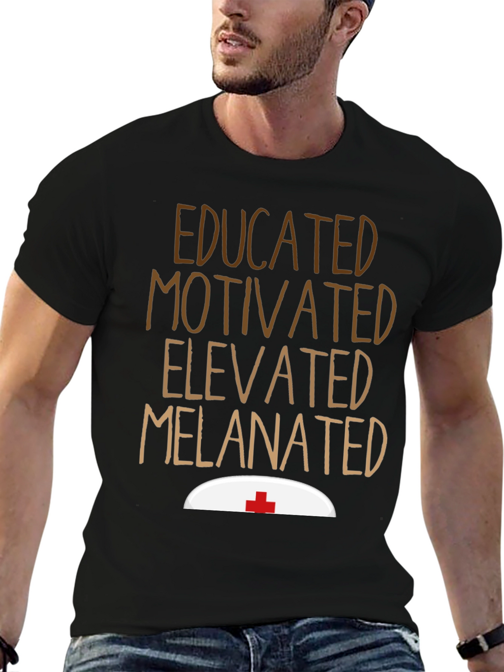 Educated Melanated Nurse T-Shirt