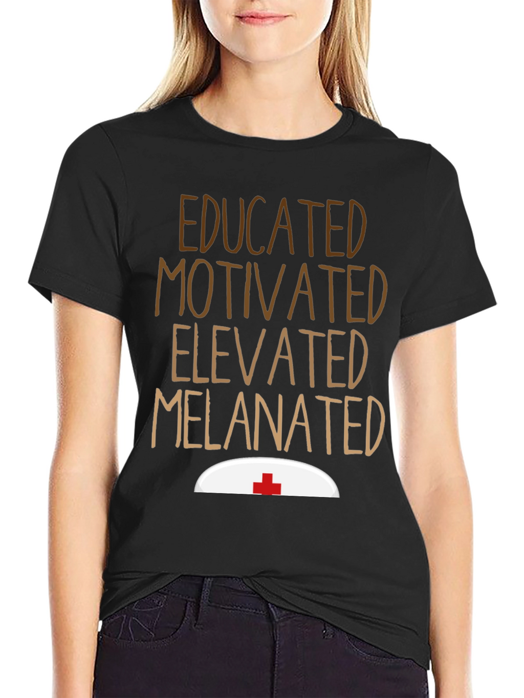Educated Melanated Nurse T-Shirt