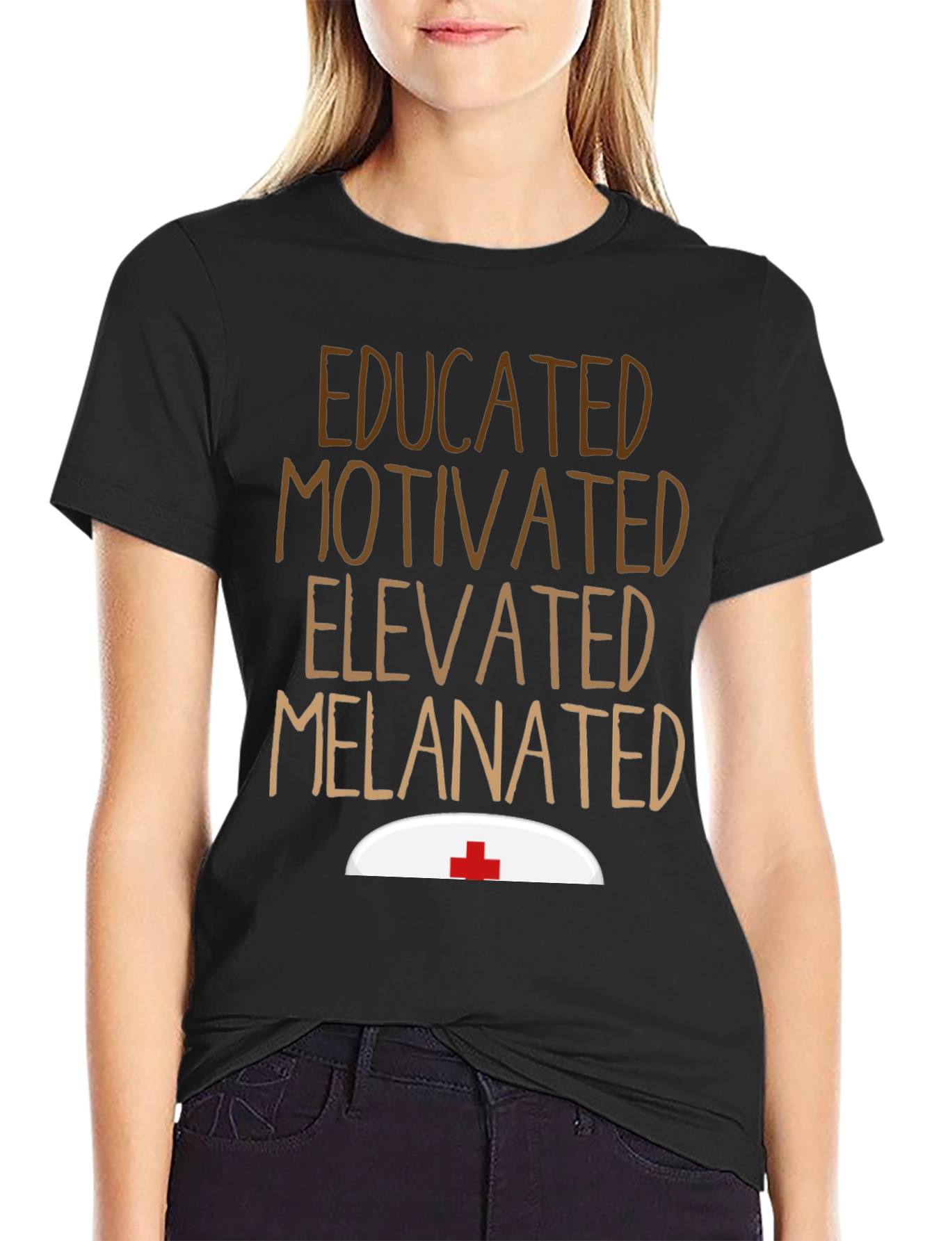 Educated Melanated Nurse T-Shirt
