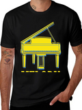 Grand Piano Graphic Tee - Stylish Music Lover Shirt