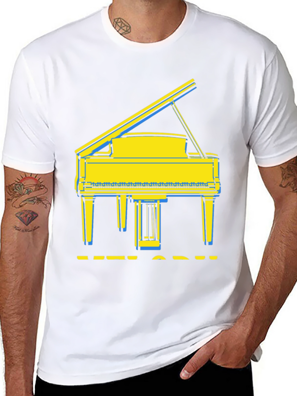 Grand Piano Graphic Tee - Stylish Music Lover Shirt