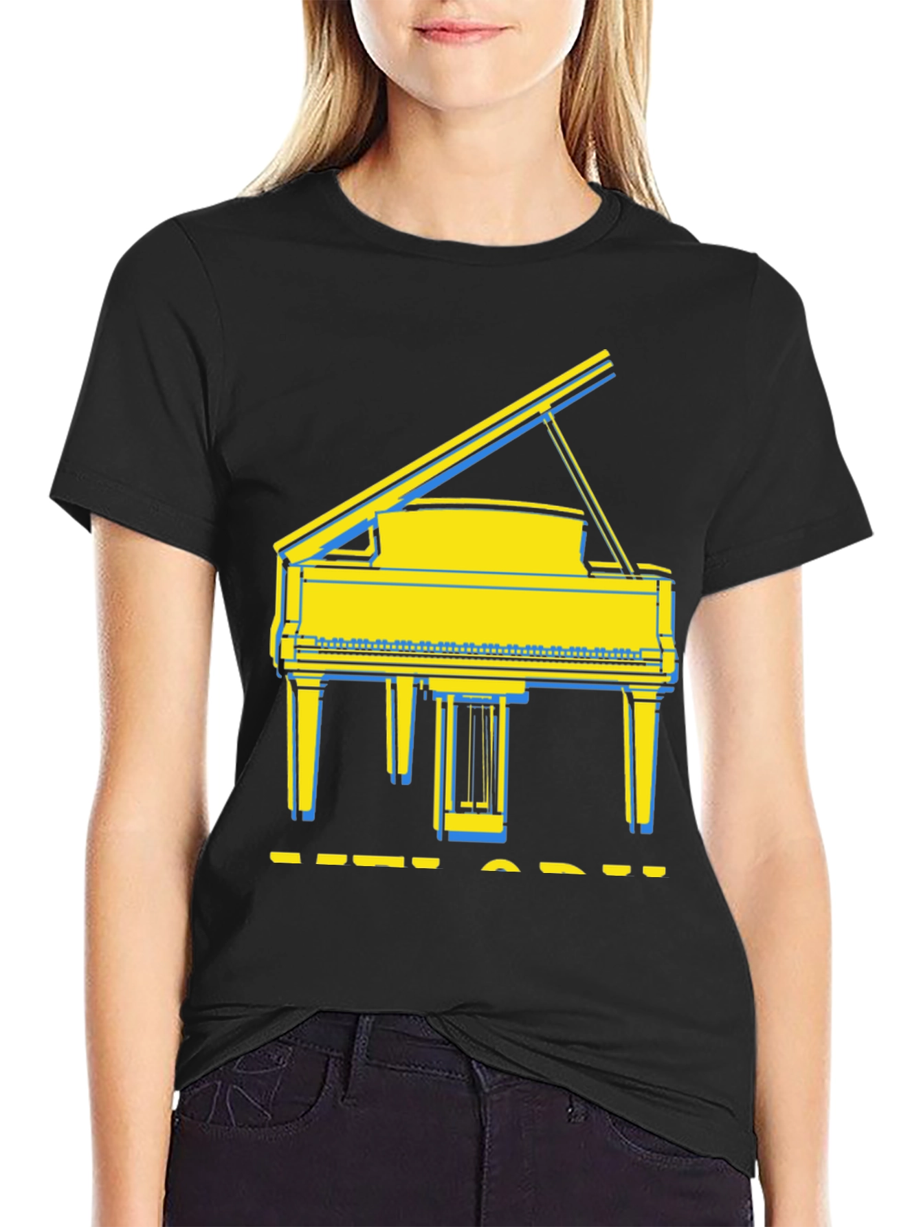 Grand Piano Graphic Tee - Stylish Music Lover Shirt