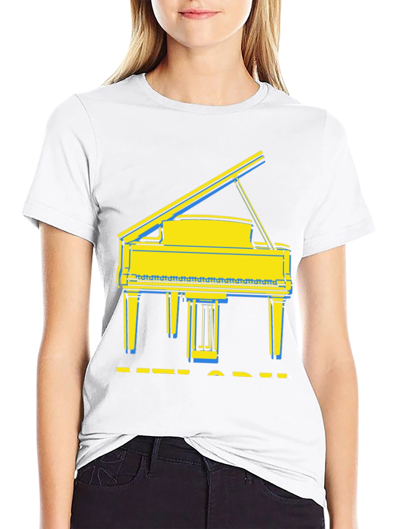 Grand Piano Graphic Tee - Stylish Music Lover Shirt