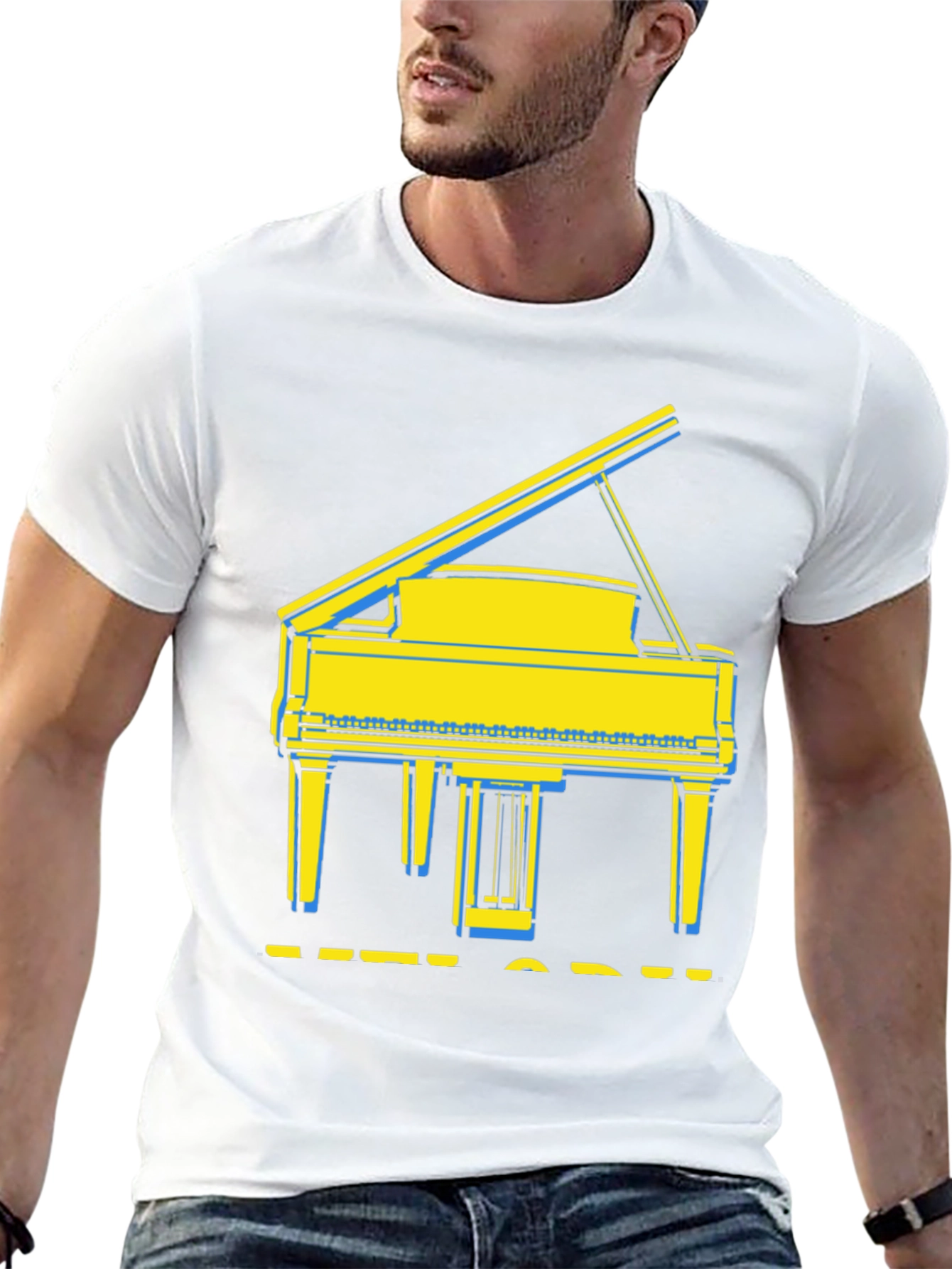 Grand Piano Graphic Tee - Stylish Music Lover Shirt
